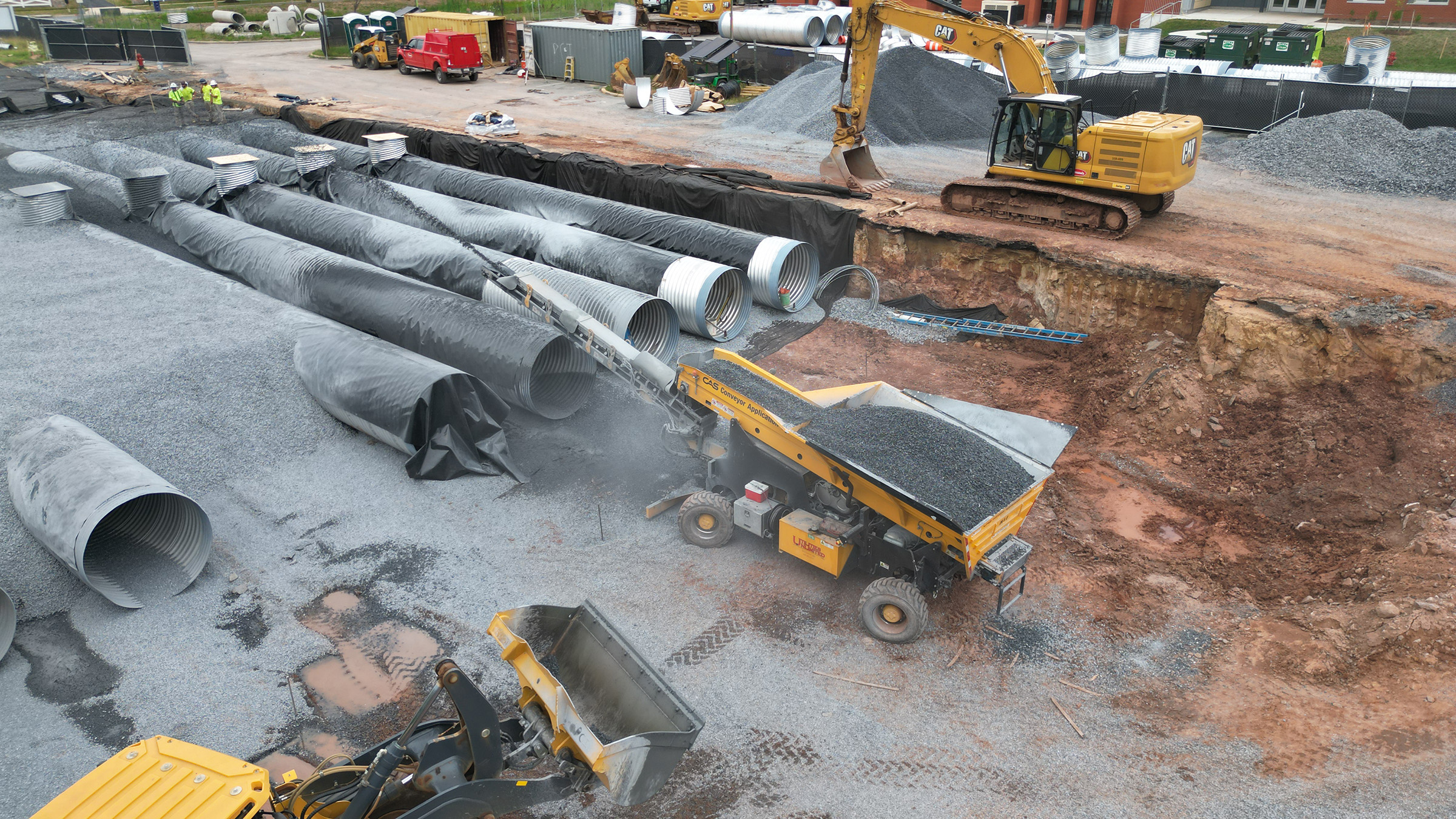 site utilities with Pleasants Construction